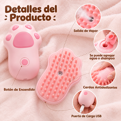 Cepillo a Vapor 3 en 1 para tu Mascota